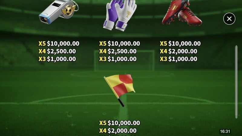 Soccer Joker - paytable, ikalawang pahina