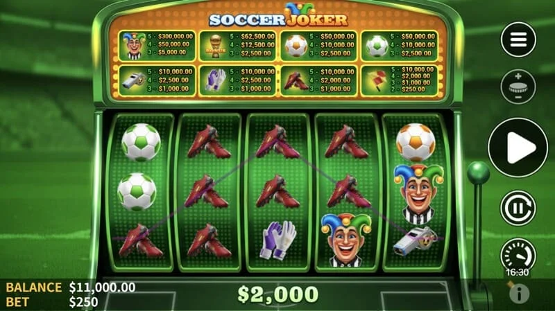 Soccer Joker - panalong kombinasyon sa reels